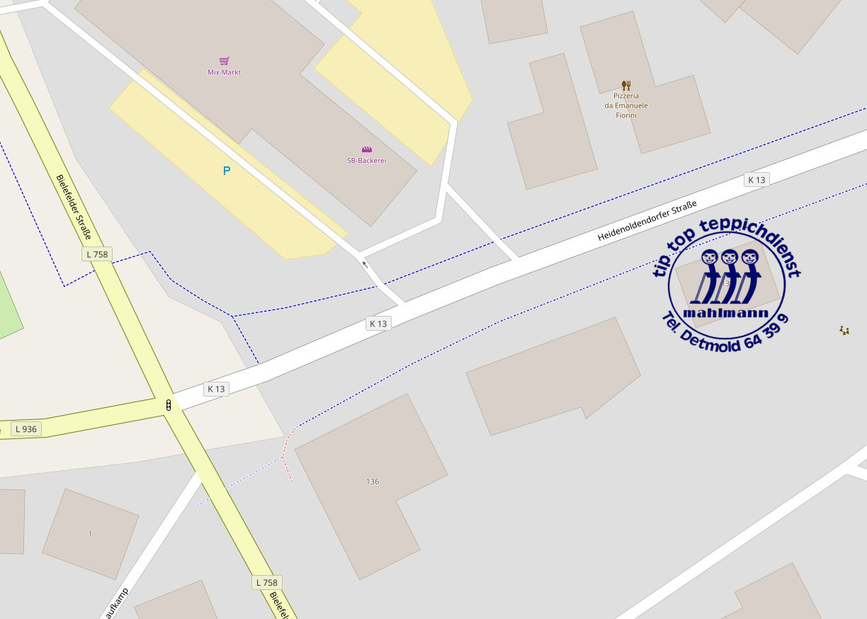 Heidenodendorfer Strasse 132, 32758 Detmold Standort Mahlmann Teppichreinigung